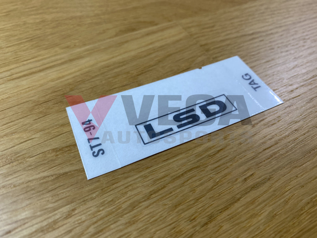 'LSD' Rear Decal Sticker to suit Honda Integra DC2 – Vega Autosports
