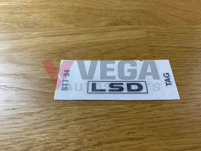 'LSD' Rear Decal Sticker to suit Honda Integra DC2 - Vega Autosports