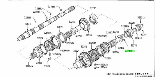 Main Shaft Nut M27X1.0 To Suit Datsun Nissan 720 200Sx 240Sx 280Zx 300Zx Fs5W71B Fs5W71C 32354-E9803