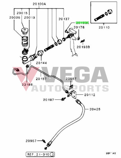 Master Cylinder Clevis Pin To Suit Mitsubishi Lancer Evolution 1 - 9 Mf473492 Gearbox And