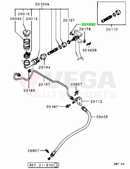 Master Cylinder Clevis Pin To Suit Mitsubishi Lancer Evolution 1 - 9 Mf473492 Gearbox And
