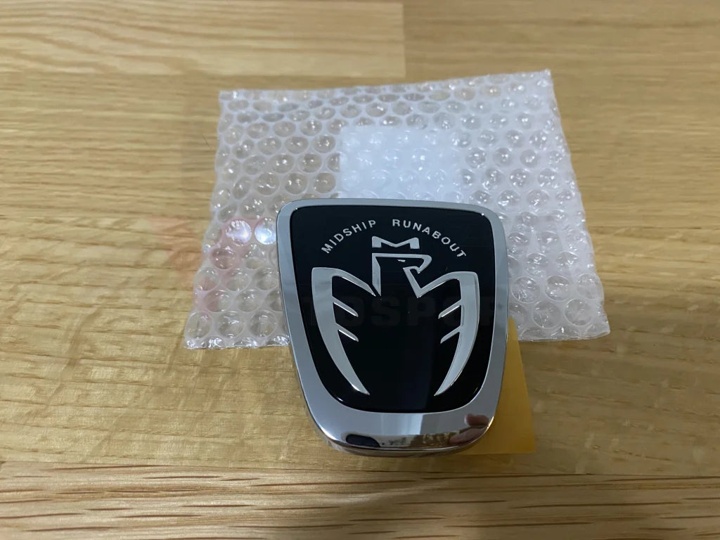 "Midship Runabout" Black Front Emblem to suit Toyota MR2 Spyder 1999-2007 - Vega Autosports