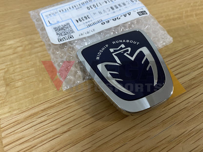 "Midship Runabout" Blue Front Emblem to suit Toyota MR2 Spyder 2000-2005 - Vega Autosports