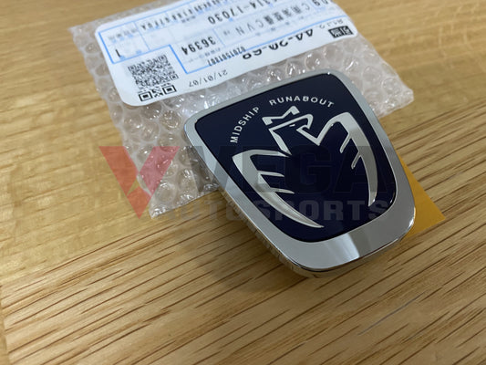 "Midship Runabout" Blue Front Emblem to suit Toyota MR2 Spyder 2000-2005 - Vega Autosports