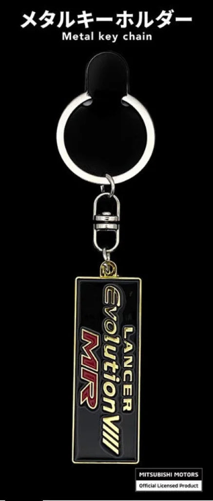 MITSUBISHI Lancer Evolution VIII Emblem Metal Keychain Genuine Mitsubishi Merchandise