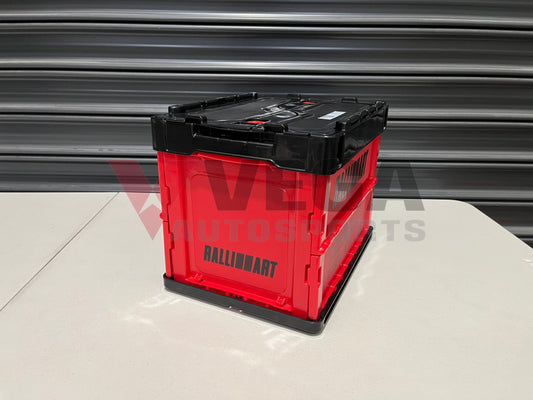 Mitsubishi Ralliart 20L Folding Crate Red/Black Merchanandise