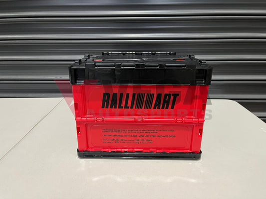 Mitsubishi Ralliart 20L Folding Crate Red/Black Merchanandise