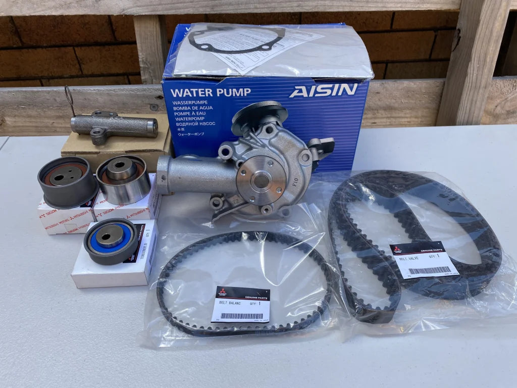 Genuine Mitsubishi Timing Kit (with Water Pump) to suit Mitsubishi Lancer Evolution 4-7 CN9A, CP9A - Vega Autosports