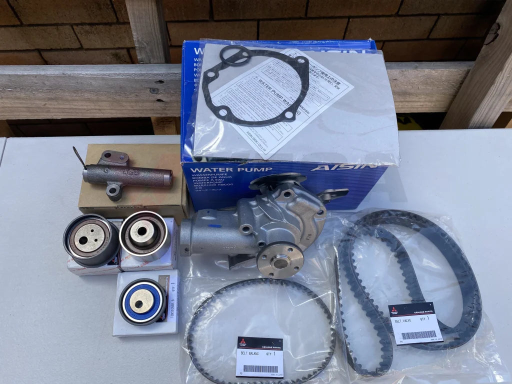 Genuine Mitsubishi Timing Kit (with Water Pump) to suit Mitsubishi Lancer Evolution 4-7 CN9A, CP9A - Vega Autosports
