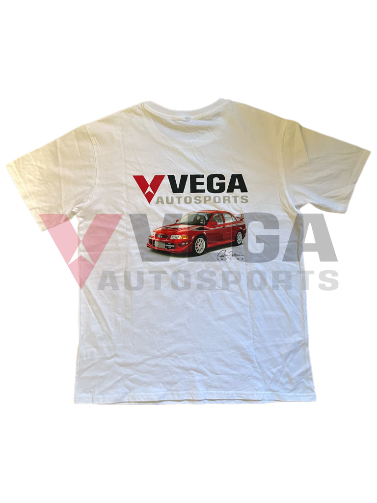 Vega Autosports T-Shirt - Mitsubishi Tme 6.5 (White) Merchanandise