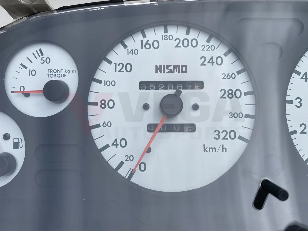 Nismo 320Km/h White Face Cluster And Din Gauge To Suit Nissan Skyline R32 Gtr - Late Model