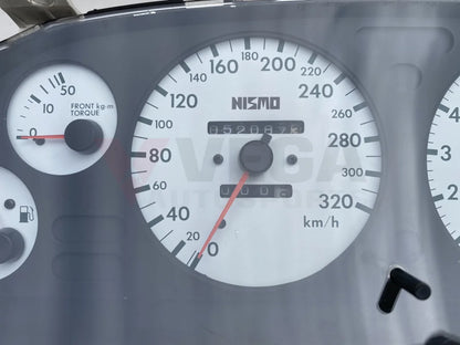 Nismo 320Km/h White Face Cluster And Din Gauge To Suit Nissan Skyline R32 Gtr - Late Model