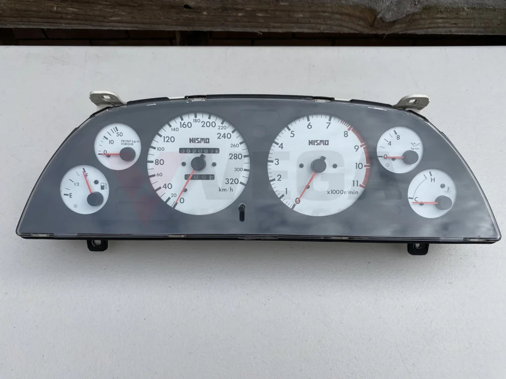 Nismo 320Km/h White Face Cluster And Din Gauge To Suit Nissan Skyline R32 Gtr - Late Model