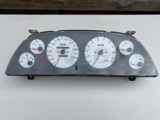 Nismo 320Km/h White Face Cluster And Din Gauge To Suit Nissan Skyline R32 Gtr - Late Model