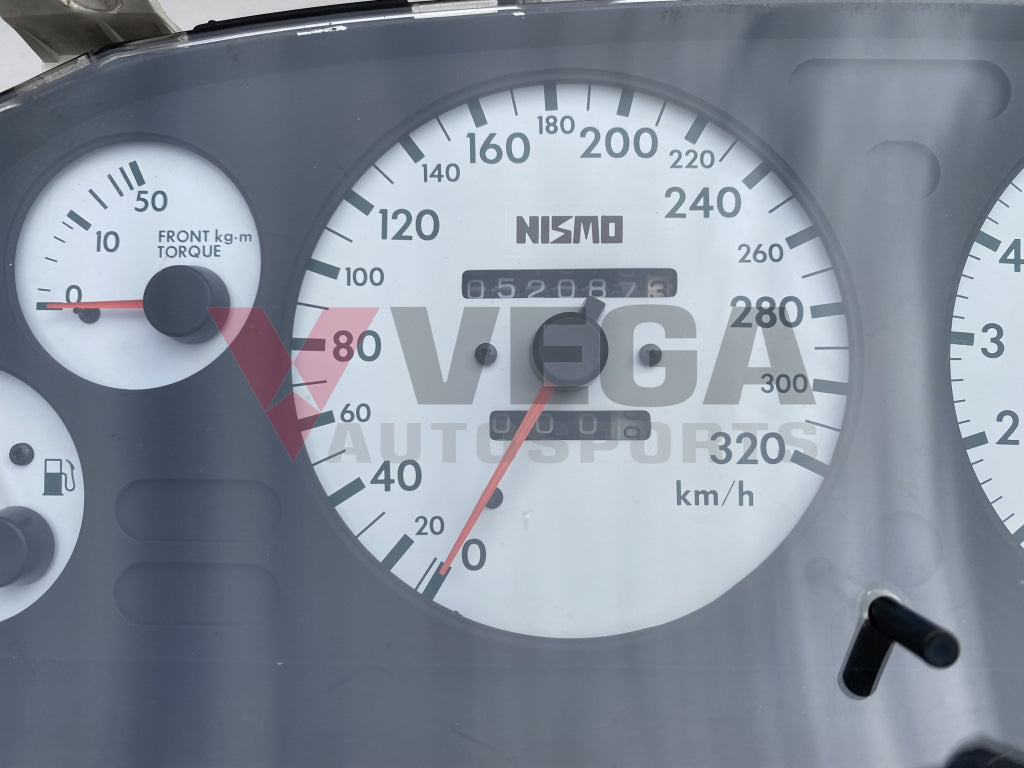 Nismo 320Km/h White Face Cluster And Din Gauge To Suit Nissan Skyline R32 Gtr - Late Model