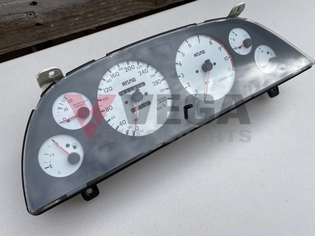 Nismo 320Km/h White Face Cluster And Din Gauge To Suit Nissan Skyline R32 Gtr - Late Model