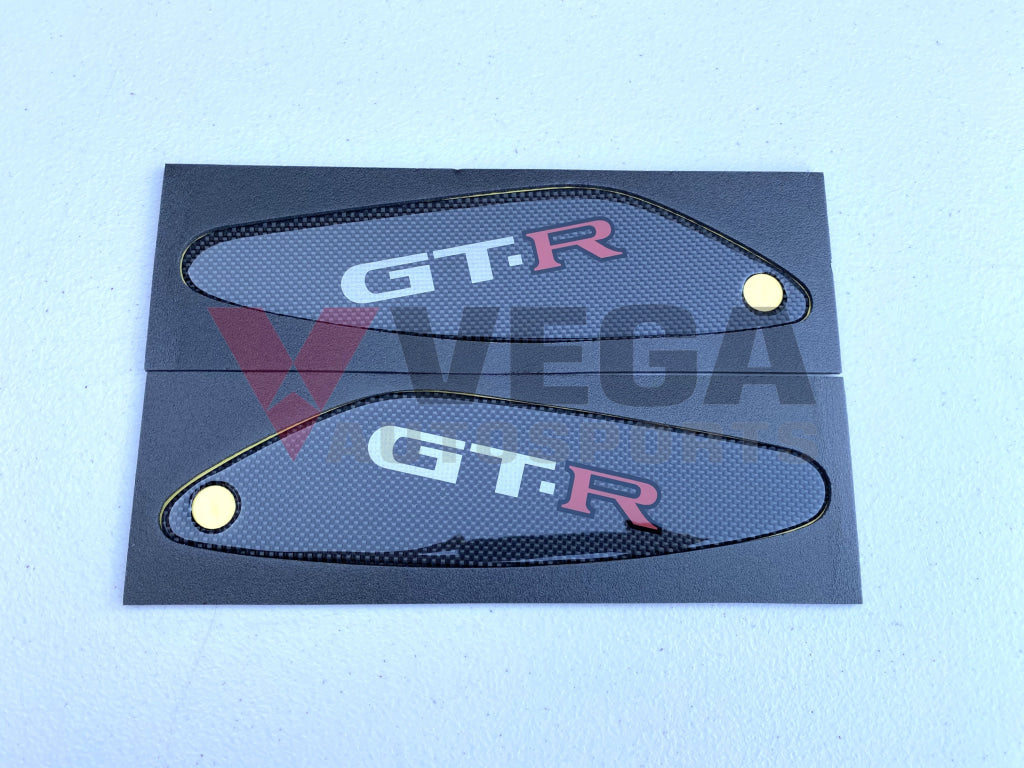 Nismo Carbon Fibre Rear Wing End Plate Ornaments to suit Nissan Skyline R33 GTR - Vega Autosports