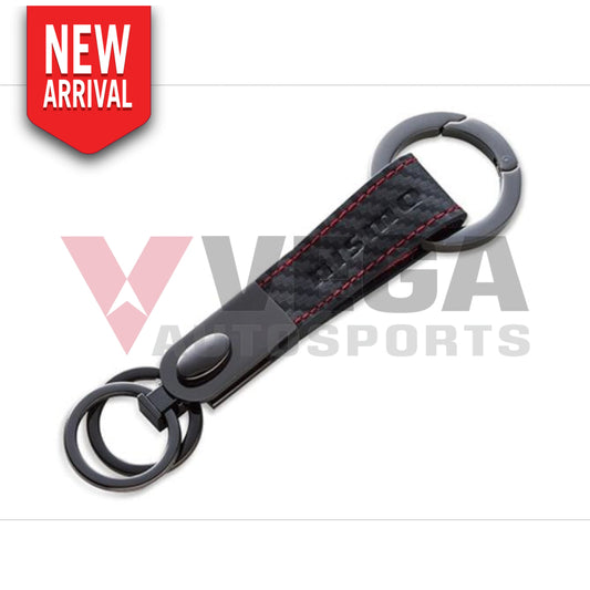 Nismo Carbon Leather Key Ring Kwa10-50R40 Genuine Nissan Merchandise