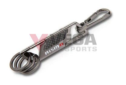 Nismo Carbon Metal Key Ring - Black Kwa10-50K10-Bk Genuine Nissan Merchandise