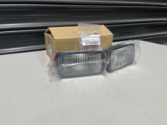 Nismo Front Indicator Set (Clear) - To Suit Nissan Skyline R34 Gtr / 20Gt 25Gt 25Gt-4 25Gt-T Gt-V