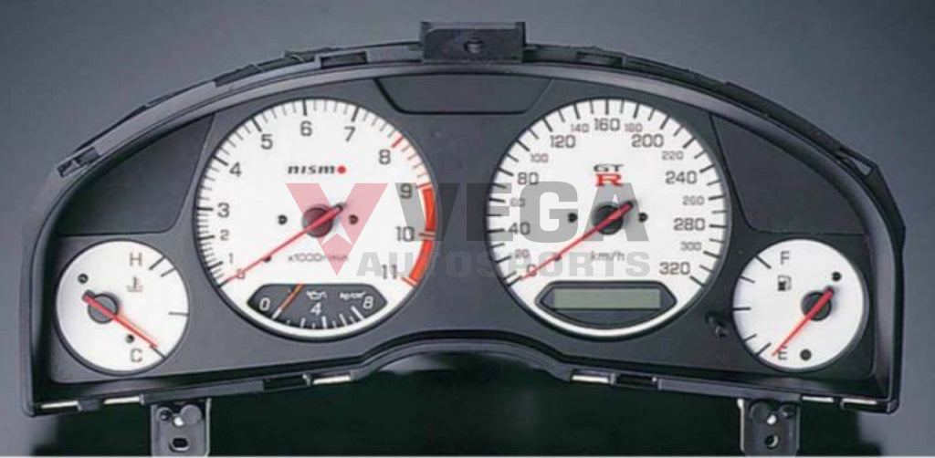 Nismo Instrument Cluster (White) To Suit Nissan R34 Gtr 24810-Rnr45-Wh *Discontinued* Electrical