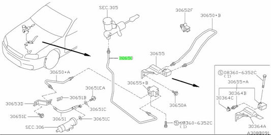 Clutch Master Hard Line Assembly To Suit Nissan R34 Gt-T - Manual Transmission Gearbox And