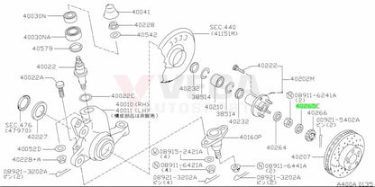 Nissan Hub Nut Cage Insulator to suit Skyline R32 R33 Silvia 40268-01E00 Nuts / Bolts / Screws