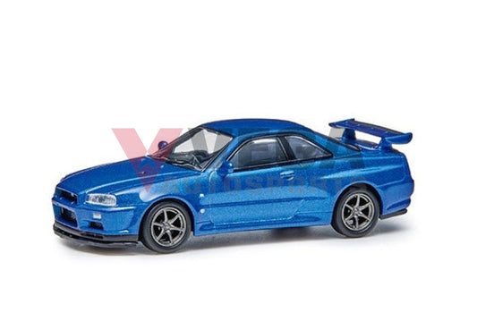 Nissan Model 1/64 Skyline R34 Gtr - Bayside Blue Genuine Merchandise