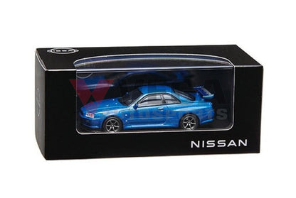 Nissan Model 1/64 Skyline R34 Gtr - Bayside Blue Genuine Merchandise