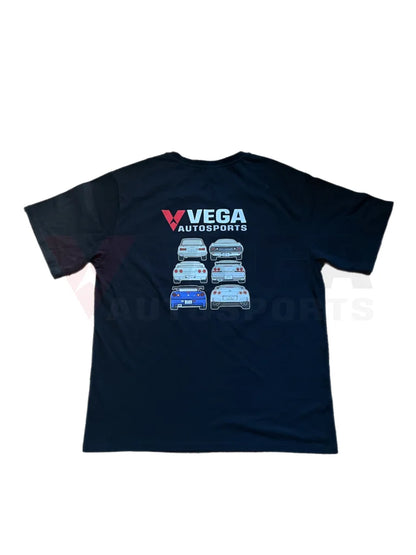 Nissan Skyline Generations - Vega Autosport T Shirt (Black) Merchanandise