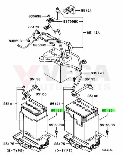 Oem Battery Cover To Suit Mitsubishi Lancer Evolution 7 / 8 9 Ct9A Mr952211 Electrical