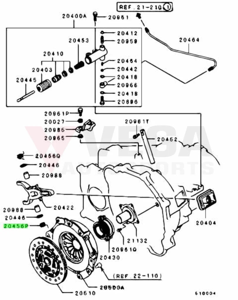Oem Clutch Release Spring (Lower) To Suit Mitsubishi Lancer Evolution 4 - 9 Md749673 Gearbox And