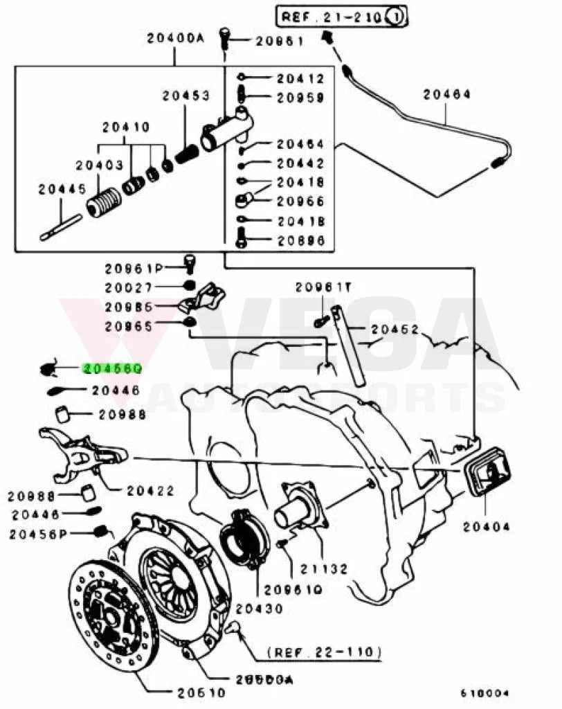 Oem Clutch Release Spring (Upper) To Suit Mitsubishi Lancer Evolution 4 - 9 Md749672 Gearbox And