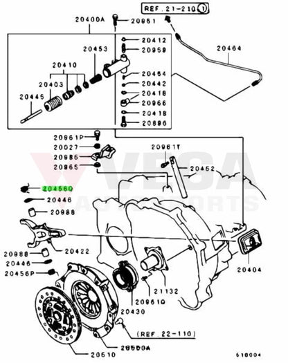 Oem Clutch Release Spring (Upper) To Suit Mitsubishi Lancer Evolution 4 - 9 Md749672 Gearbox And
