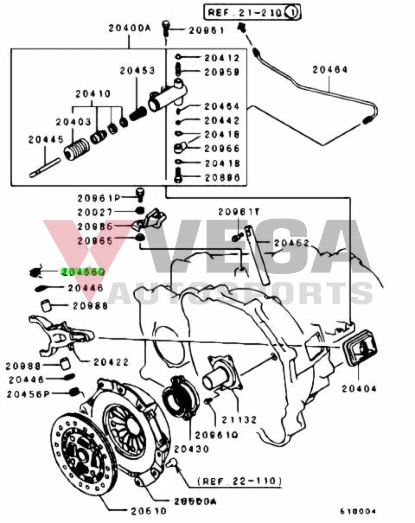 Oem Clutch Release Spring (Upper) To Suit Mitsubishi Lancer Evolution 4 - 9 Md749672 Gearbox And