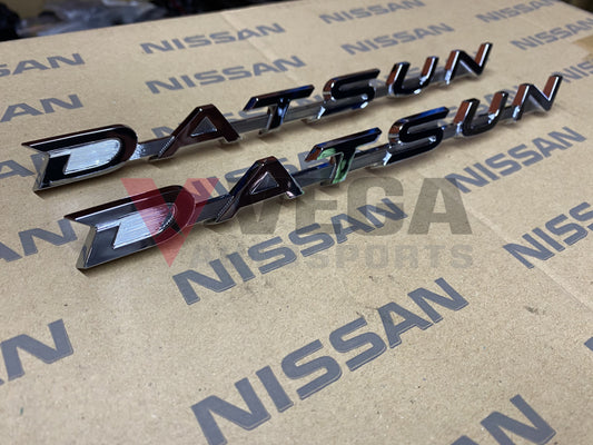 OEM 'Datsun' Front Fender Emblem Set to suit Datsun 510 1968-1973 - Vega Autosports