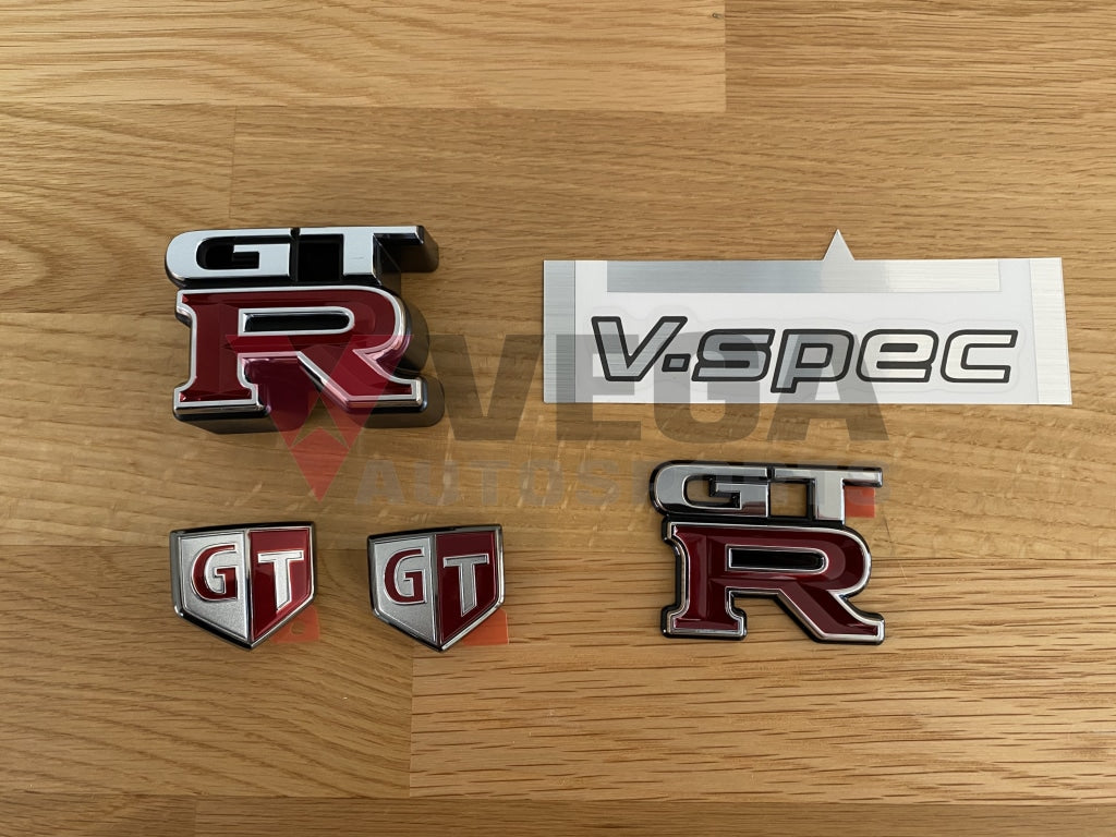 OEM Emblem Set and "V-Spec" Decal to suit Nissan Skyline R34 GTR V-Spec - Vega Autosports