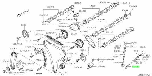 Oem Exhaust Valve (Vr38Dett) To Suit Nissan R35 Gtr 12.2007~2012 13202-Jf00A Engine