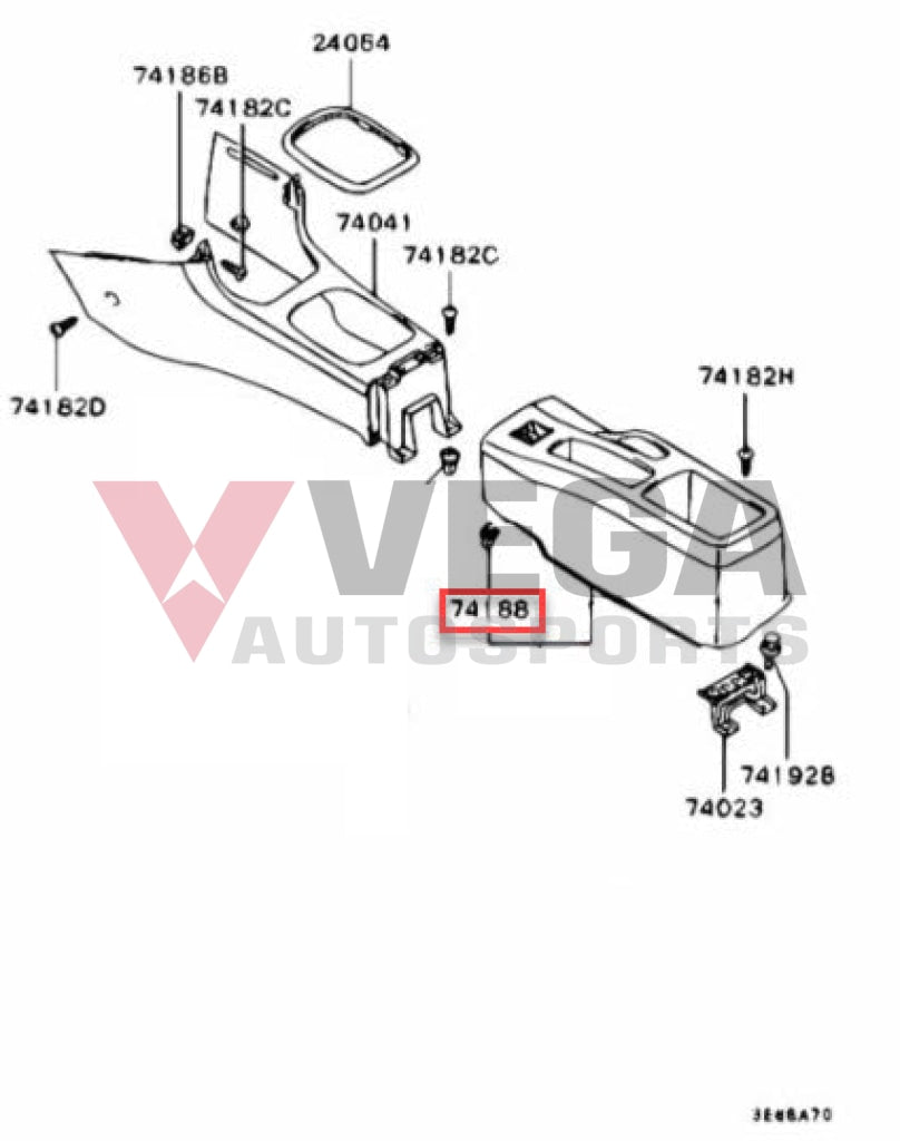 Oem Interior Clip To Suit Mitsubishi Lancer Evolution 4-9 Mr402859