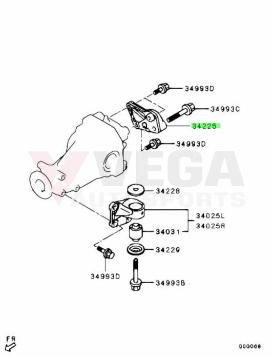 OEM Rear Diff Support Bracket to suit Mitsubishi Evolution 10 3517A020 Differential