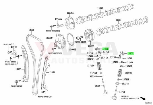 OEM Rocker Arm G16E-GTS to suit Toyota GR Yaris / Corolla 13801-25010 - Vega Autosports