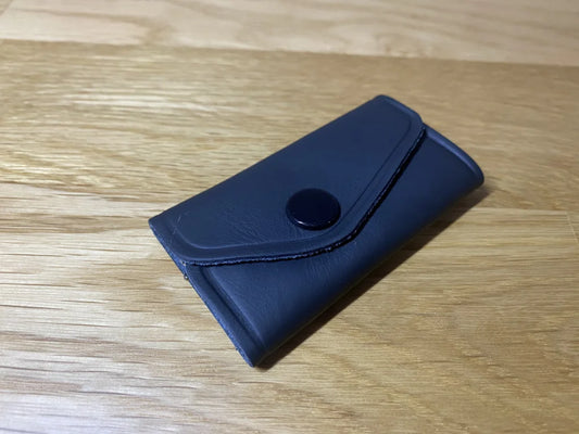 Oem Toyota Vintage Key Case Cover Holder Black Leather Interior