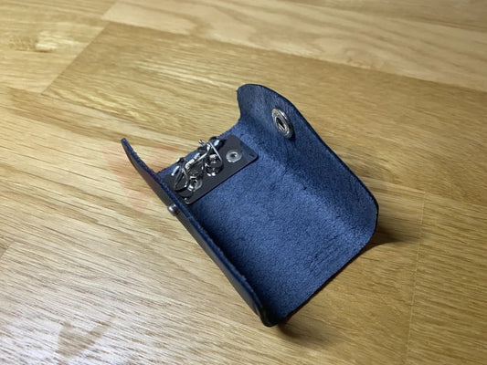 Oem Toyota Vintage Key Case Cover Holder Black Leather Interior