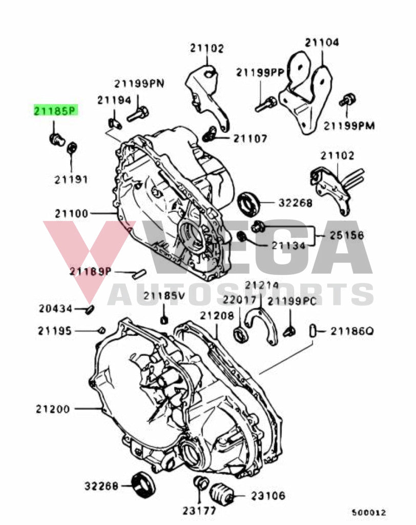 Oem Transmission Bolt To Suit Mitsubishi Lancer Evolution 4 - 10 5Mt 1996-2015 Md701850 Gearbox And