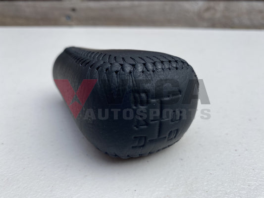 OEM Weighted Leather Shift Knob to suit Mitsubishi Lancer Evolution 4 / 5 (5-Speed M10x1.25) - Vega Autosports