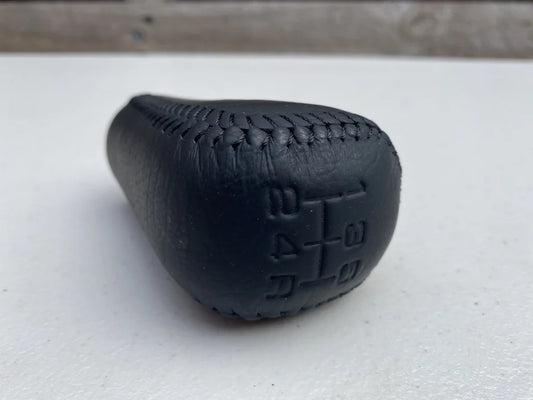 OEM Weighted Leather Shift Knob to suit Mitsubishi Lancer Evolution 4 / 5 (5-Speed M10x1.25) - Vega Autosports
