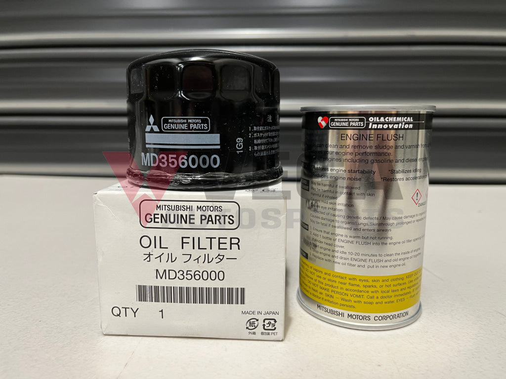 Oil Filter And Flush Combo To Suit Mitsubishi Lancer Evolution 4-9 Engine