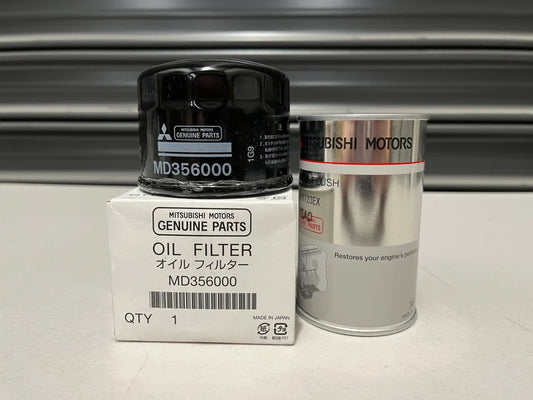 Oil Filter And Flush Combo To Suit Mitsubishi Lancer Evolution 4-9 Engine