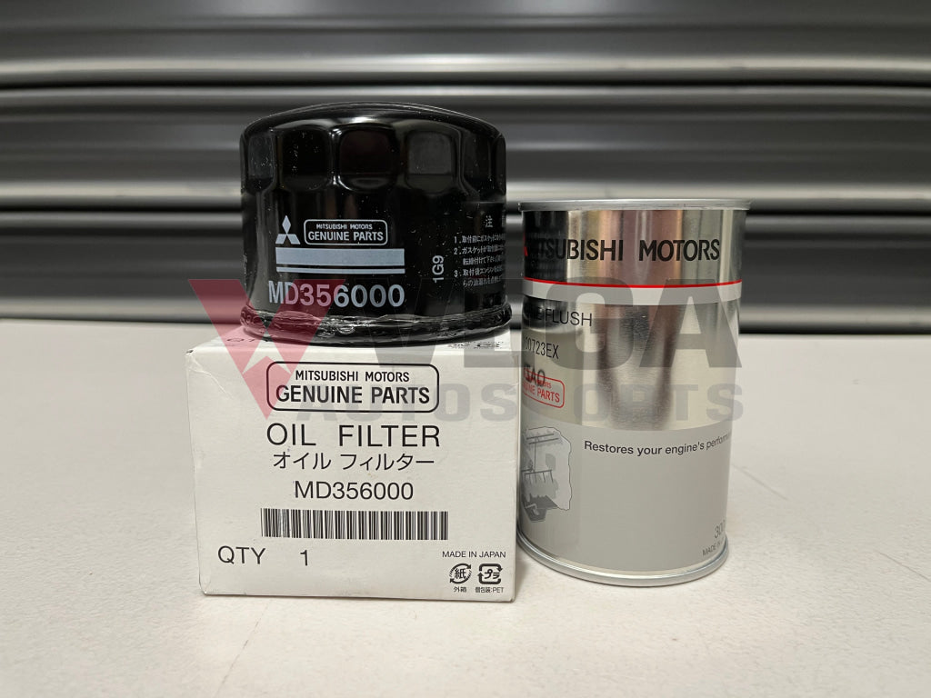 Oil Filter And Flush Combo To Suit Mitsubishi Lancer Evolution 4-9 Engine