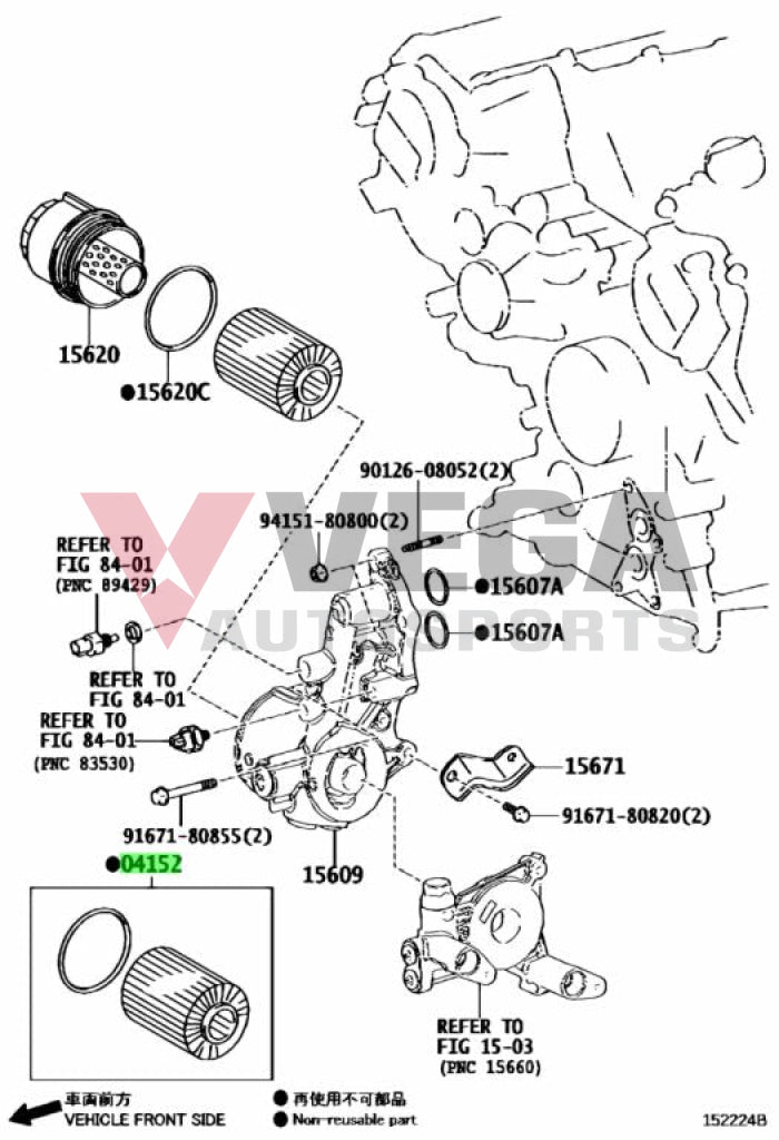 Oil Filter To Suit Toyota Landcruiser 1Vd-Ftv V8 4.5L Vdj76 Vdj78 Vdj79 04152-51010 Servicing